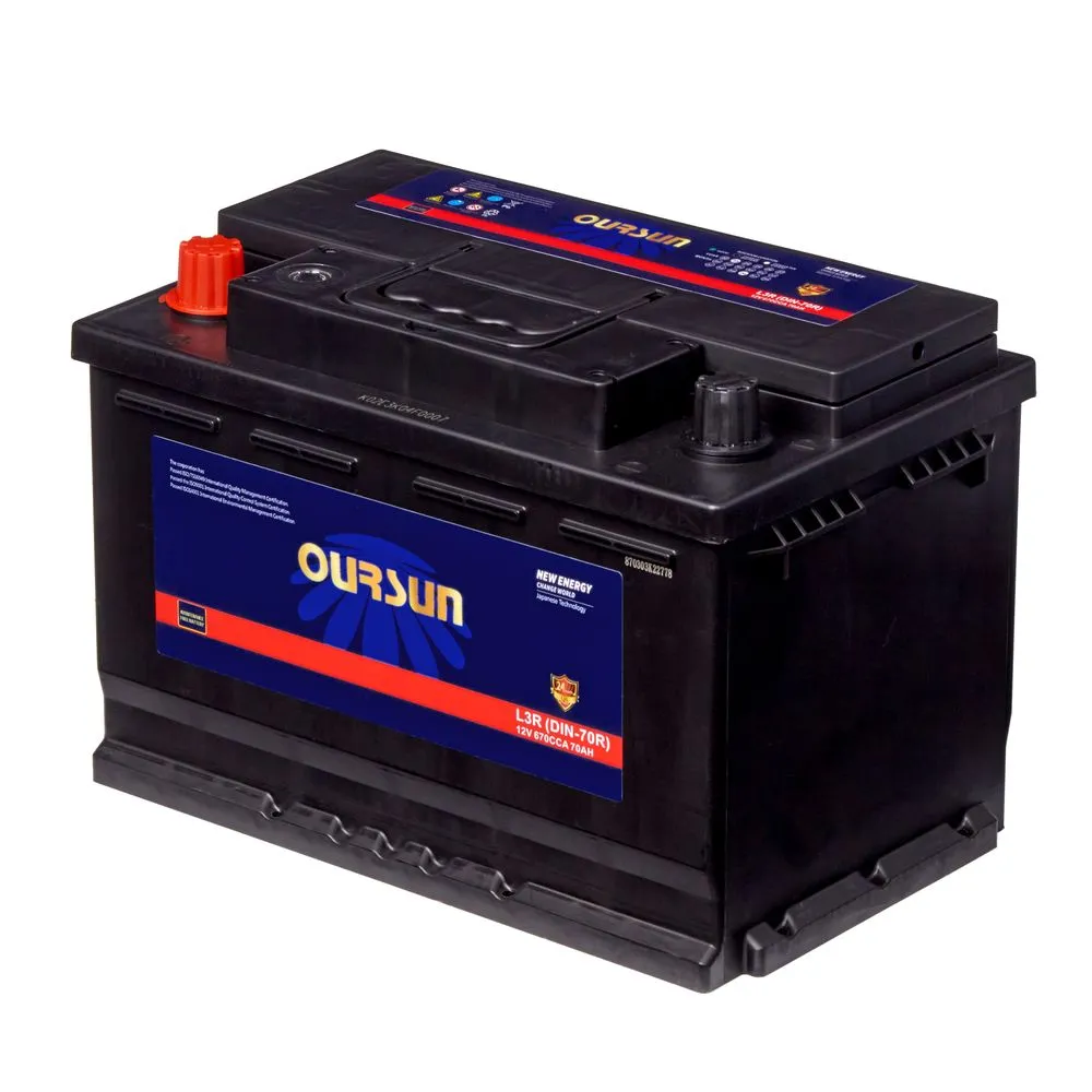 Аккумулятор OURSUN DIN 70 А/ч L+ (1) 190x278x174 EN670 А