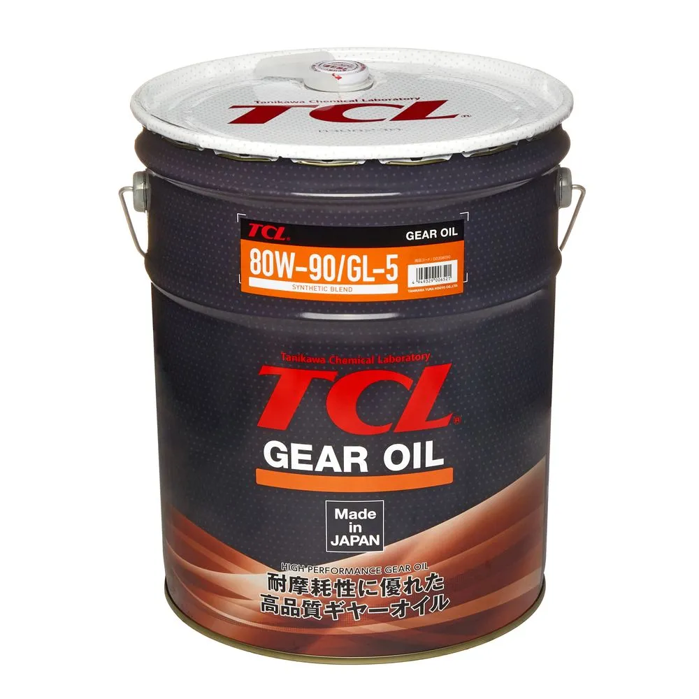 Масло трансмиссионное TCL Gear 80W-90, Synth Blend, GL-5, 20л TCL G0208090