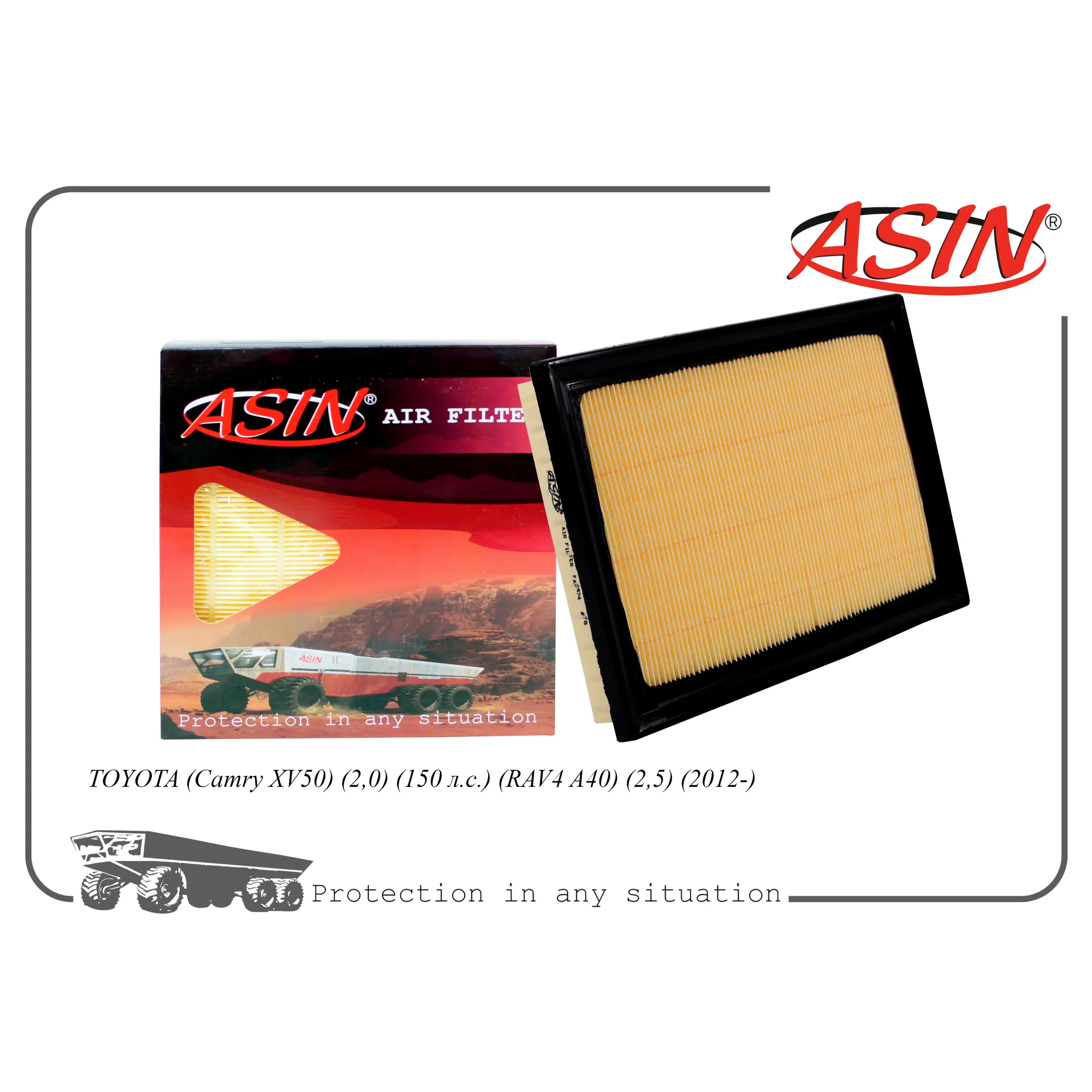 Фильтр воздушный 17801-38011/ASIN.FA2474 ASIN ASINFA2474