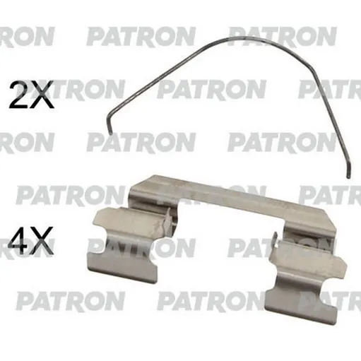 Комплект монтажный тормозных колодок дисковых NISSAN: TIIDA 07- PATRON PSRK1303