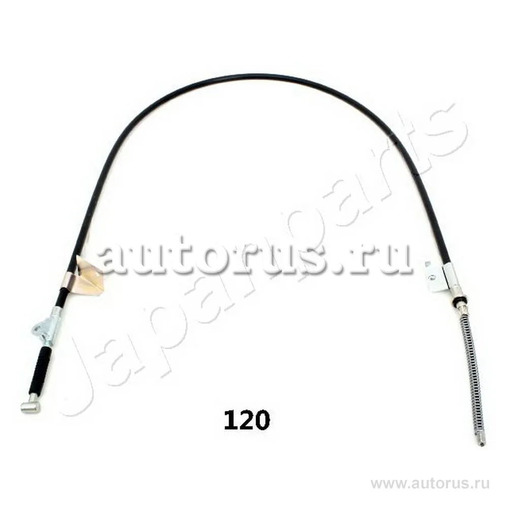 Трос ручного тормоза, левый Nissan Terrano 93- (drum) L1510 mm JAPANPARTS BC120