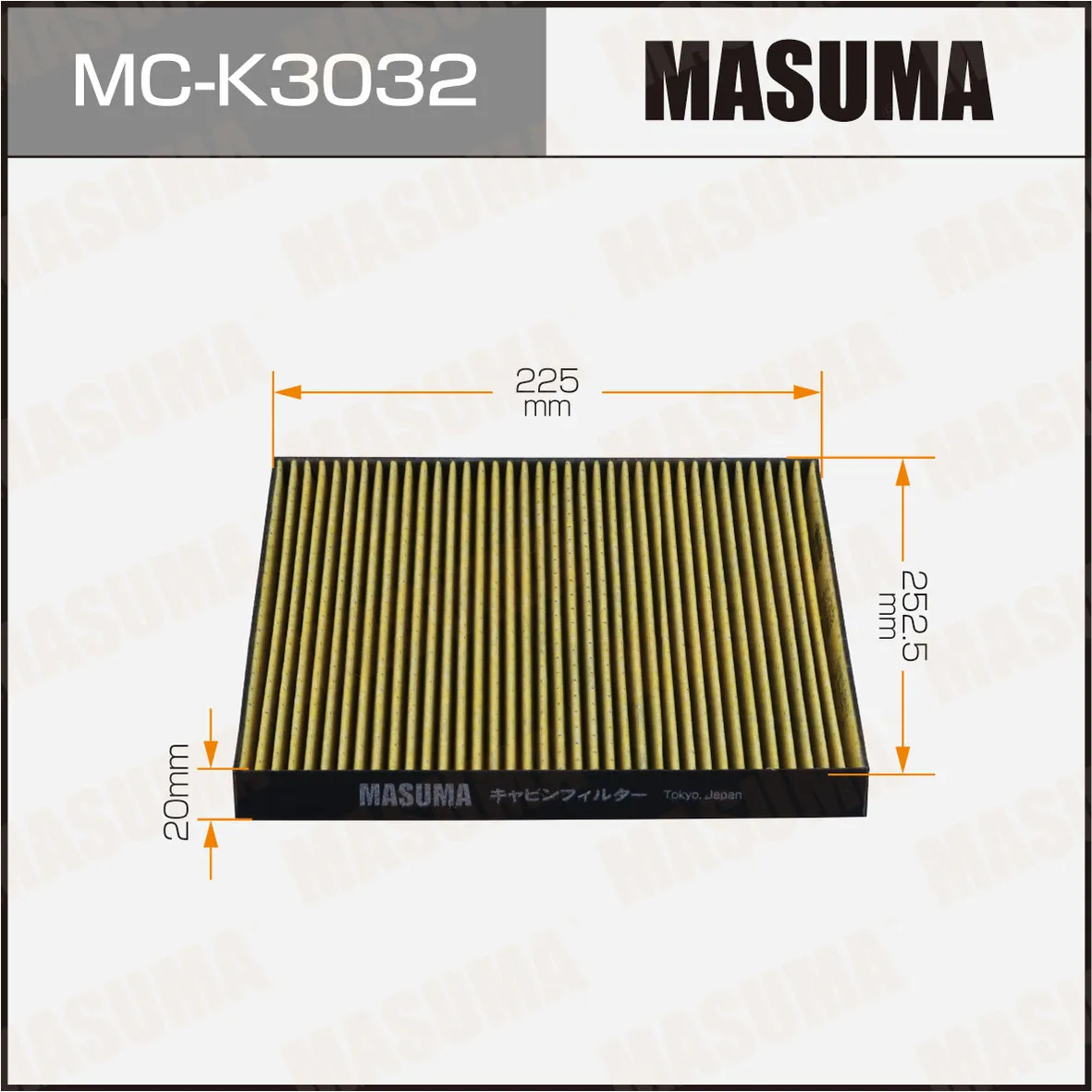 Фильтр салона MASUMA MC-K3032