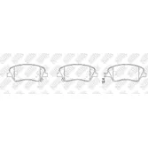 Колодки тормозные передние NIBK PN0603