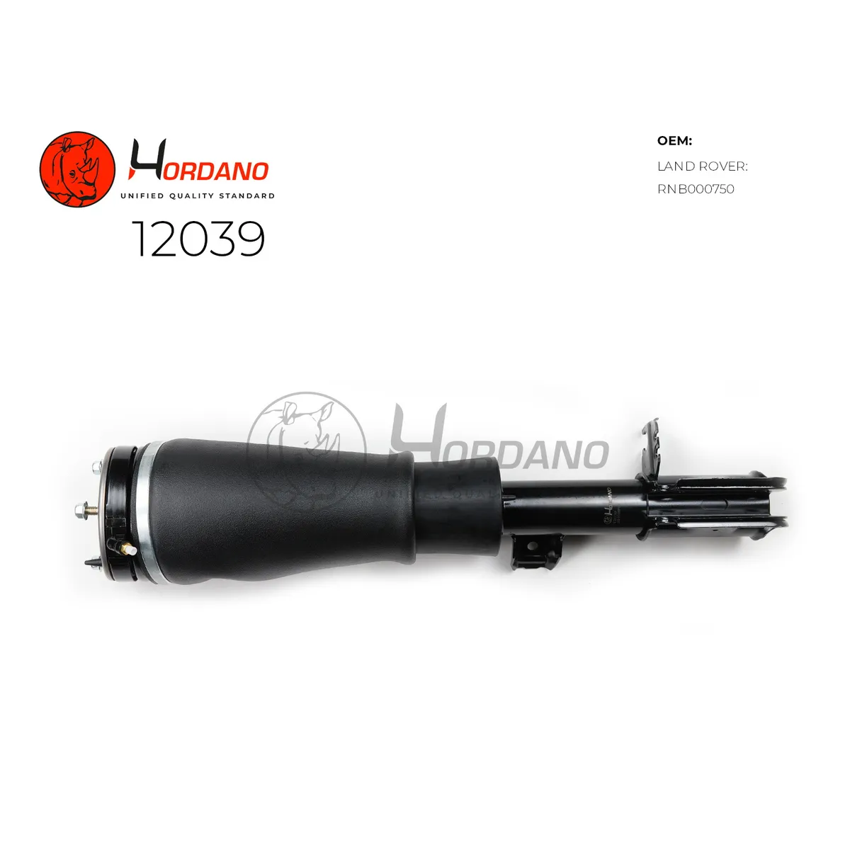 Передний пневматический амортизатор левый LAND ROVER Range Rover L322 (2002-2012) Hordano 12039