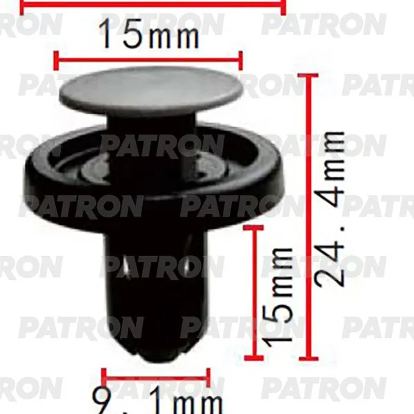 Клипса пластмассовая Lexus Toyota Toyota 4 Runner, RAV 4 &amp, Scion XB PATRON P372085