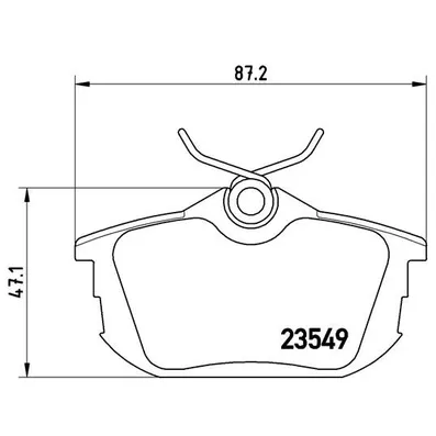 Колодки дисковые з BREMBO P 54 023
