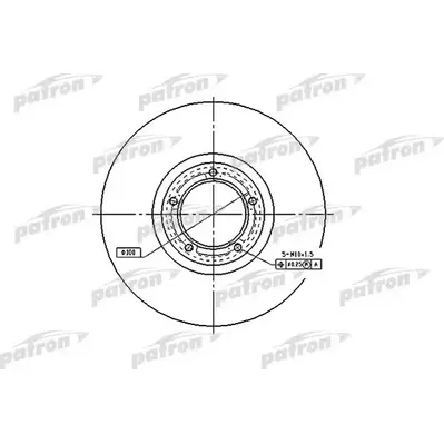 Диск тормозной передний FORD: TRANSIT с бортовой платформой 94-, TR PATRON PBD2785