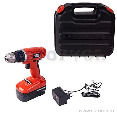 Дрель аккумуляторная 18В BLACK&DECKER EPC18CAK
