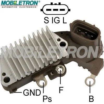 Реле-регулятор генератора NIPPONDENSO 14.6V 1260002200 IN453 YR-658 139584 TOYOTA LEXUS MOBILETRON VRH200546A
