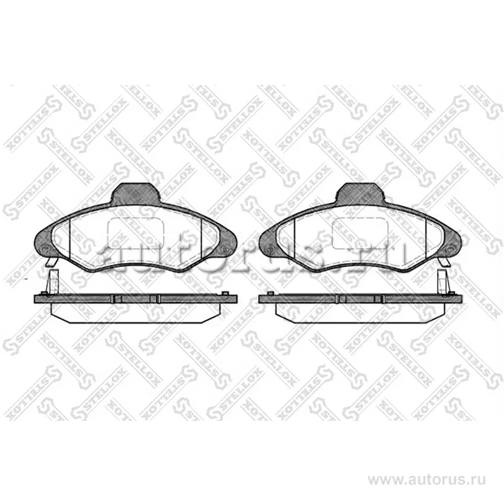 Колодки дисковые п. с антискрип. пластинами Ford Escort 1.3-1.8TD STELLOX 342 004B-SX