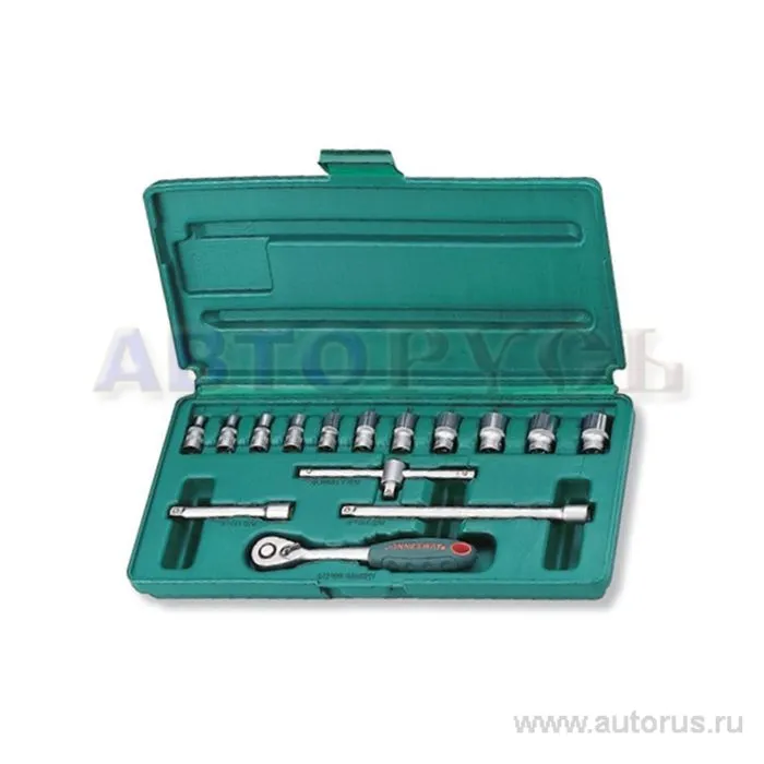 Набор головок торцевых 1/4DR 4-14 мм, 15 пр. JONNESWAY S04H2715S