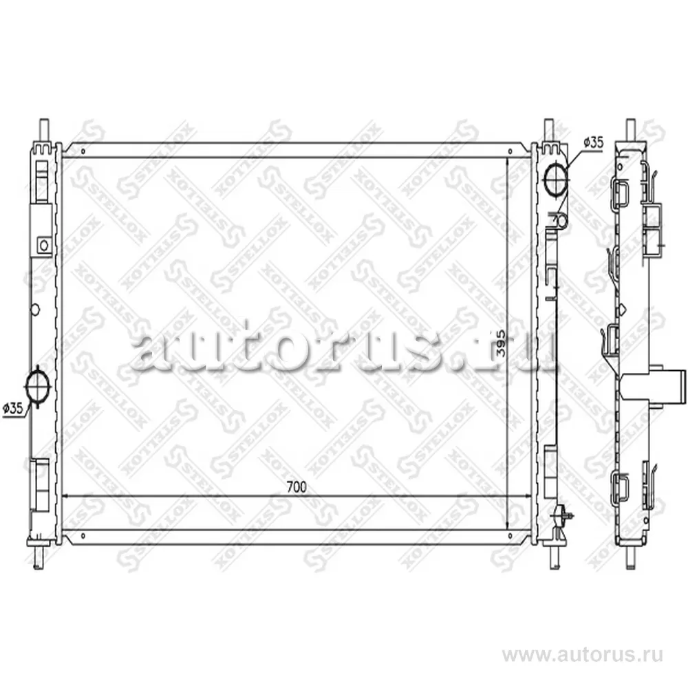Радиатор системы охлаждения Chrysler Sebring/Stratus,Dodge Caliber STELLOX 10-25631-SX