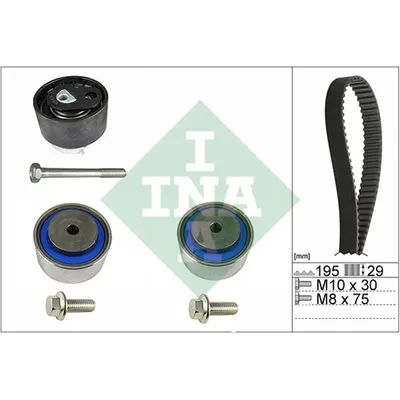 Комплект ремня ГРМ PEUGEOT/CITROEN/JAGUAR/LAND ROVER 2.7D/3.0D 04-