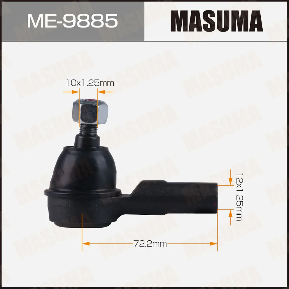 Наконечник рулевой MITSUBISHI COLT, Z21A, Z22A, Z23A, Z24A, Z25A, Z26A MASUMA ME9885