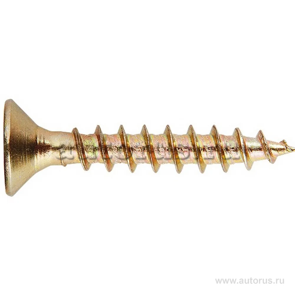 Саморезы универсальные 5,0x90, потайная головка, PZ, желтопассивированные 4 шт Шурупь 49493 ШУРУПЬ 49493