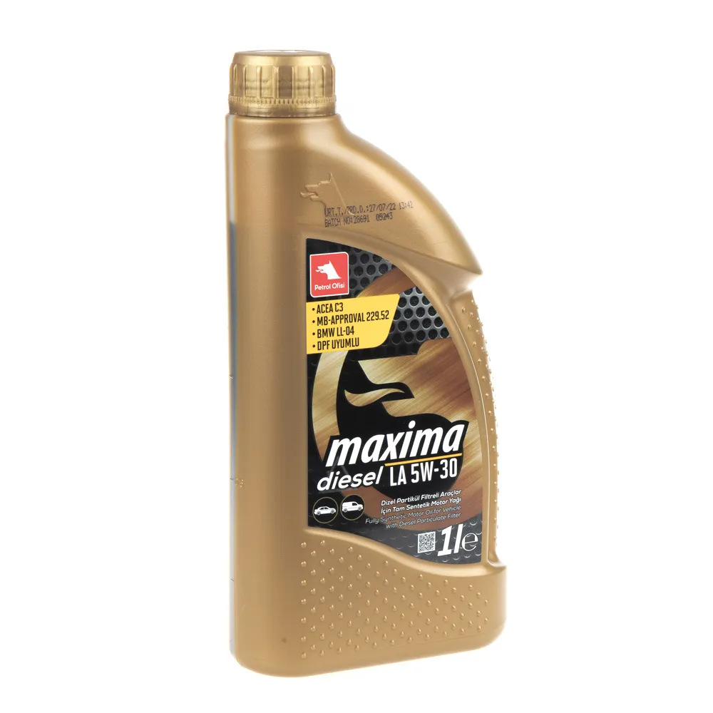 Масло моторное Petrol Ofisi MAXIMA DIESEL LA 5W-30 синтетическое 1 л 11169-55YG