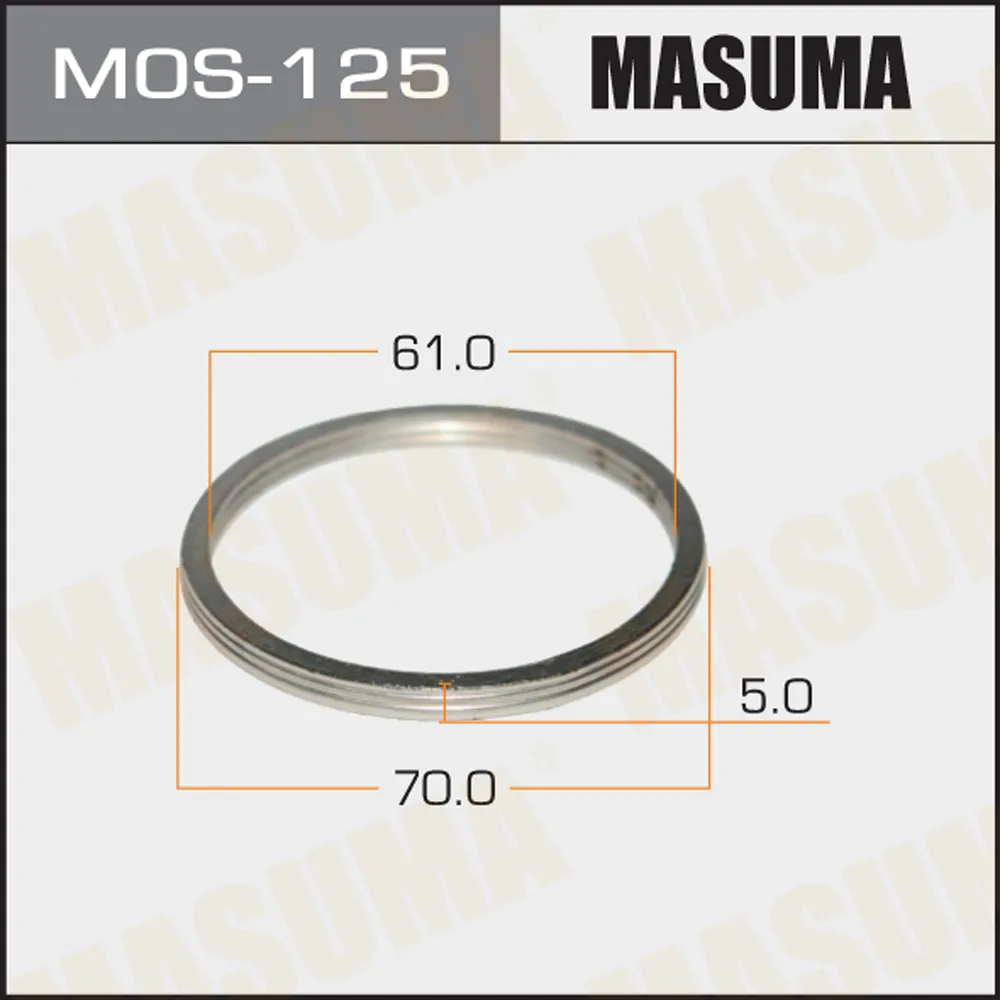 Кольцо глушителя 61x70 MASUMA MOS125