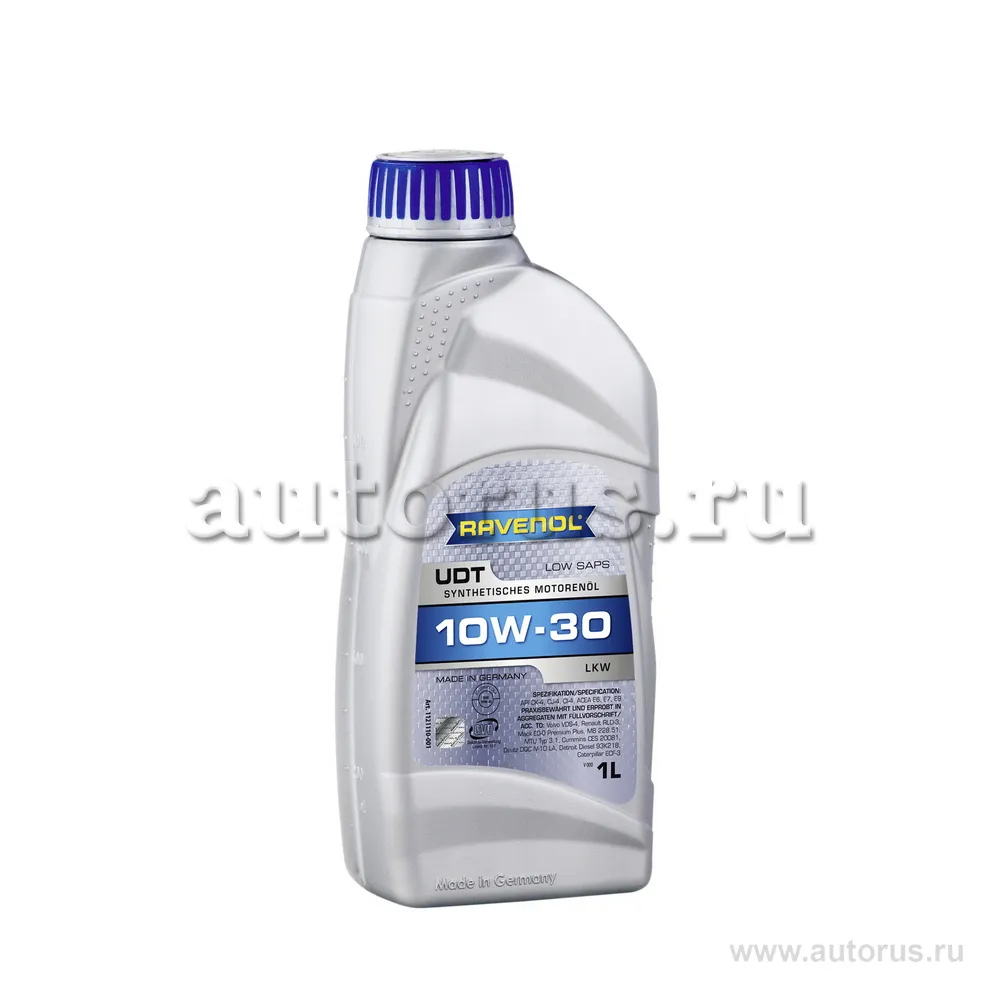 Моторное масло RAVENOL UDT Ultra Duty Truck SAE 10W-30 (1л) new 1121110-001 (4014835850408)