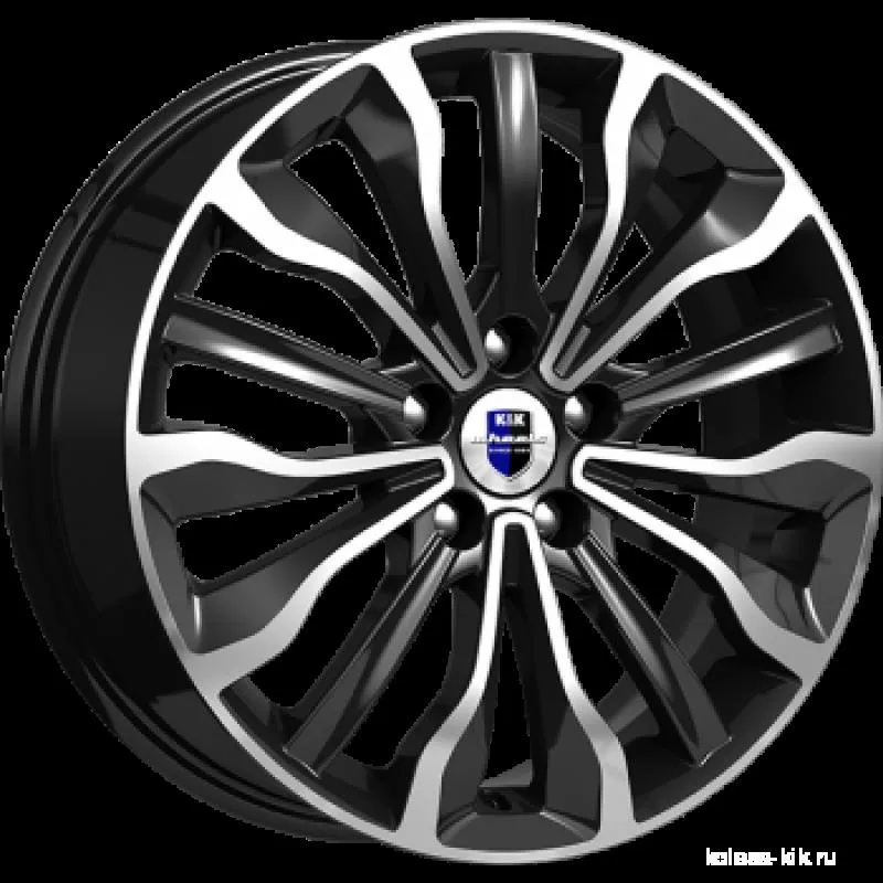 Диск литой R17 6.5J 5x114.3/60.1 ET50 КИК Атакама (КС756) Алмаз черный r74085
