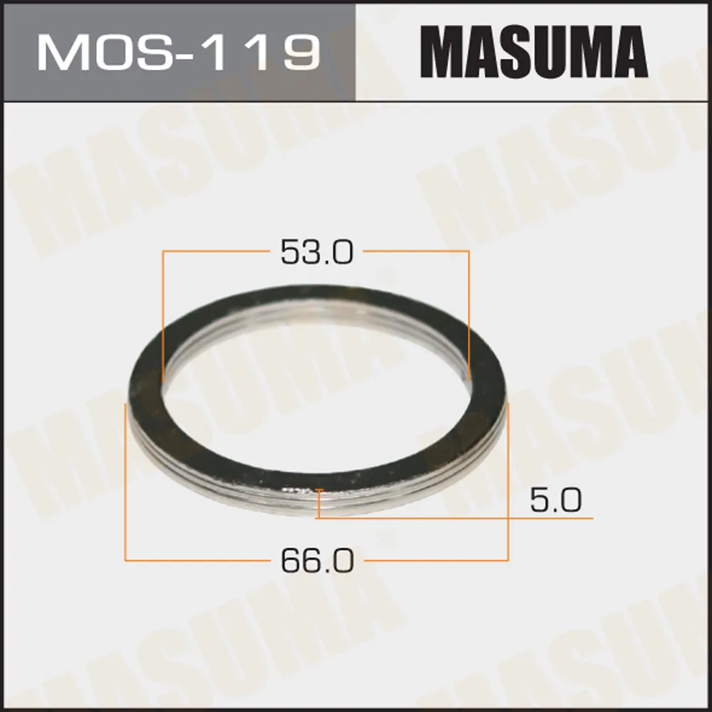Кольцо глушителя 53x66 MASUMA MOS-119