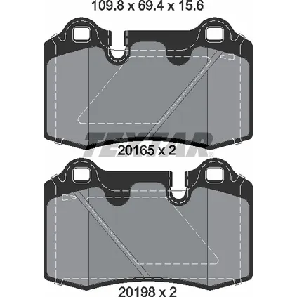 Колодки тормозные дисковые ASTON MARTIN: DB9 5.9/5.9 V12 04-, DB9 4.2 V8/5.9 V12 04-, VANTAGE Coupe