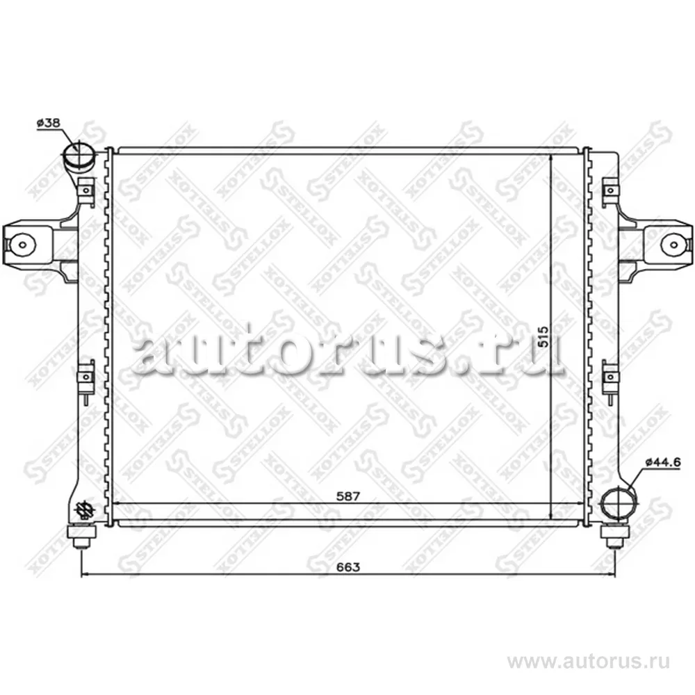 Радиатор системы охлаждения STELLOX 1025634_SX