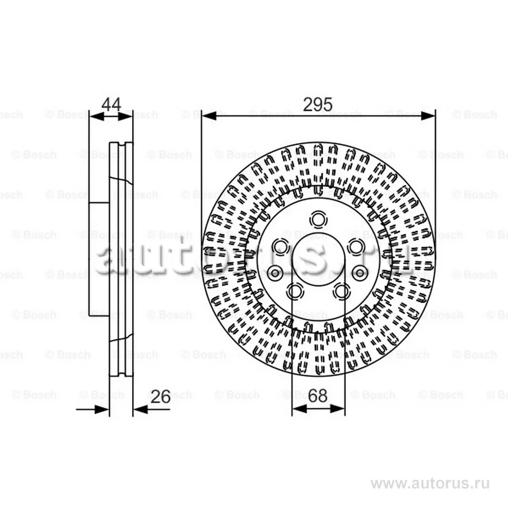 Диск тормозной передний BOSCH 0986479D16