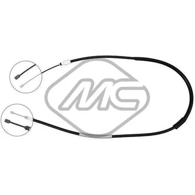 Трос ручника CIT ZX ALL (DISC BRAKE) DX-RH Metalcaucho 80820