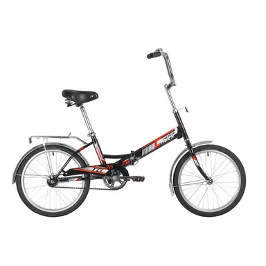 Велосипед 20 складной Novatrack TG-20 classic 1.0 (2020) количество скоростей 1 рама сталь 14 черный