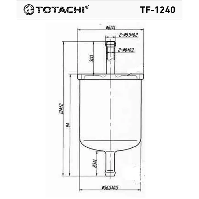 Фильтр топливный TOTACHI TF-1240 FC-236 16400-41B00 MANN WK 66 TOTACHI TF-1240