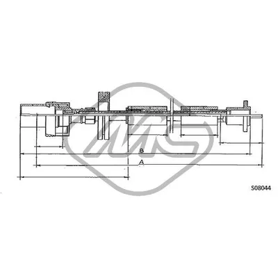 Трос спидометра FRD TRANSIT WITH OVERDRIVE MM.?2665 Metalcaucho 81726