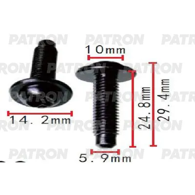 Винт металлический Audi,Seat,Skoda,Volkswagen применяемость: универса PATRON P371526
