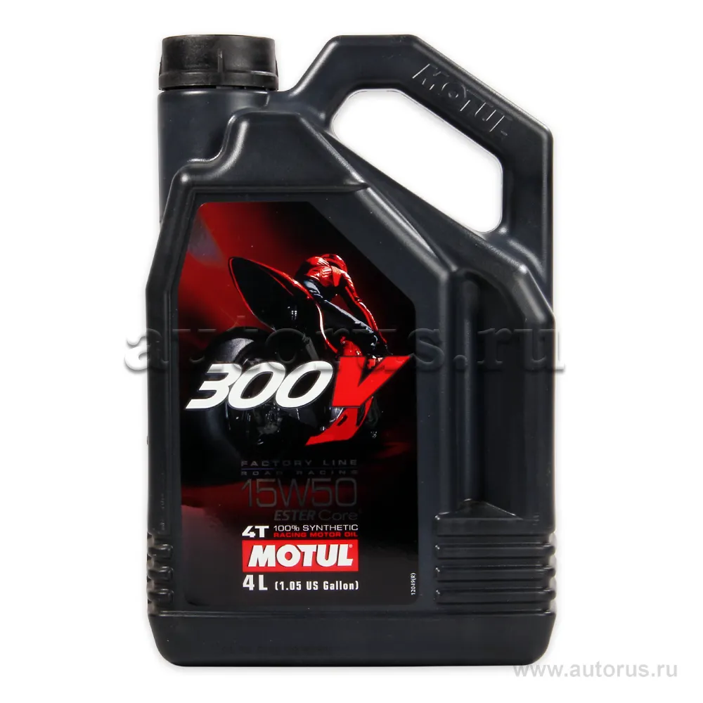 Масло моторное 4T Motul 300V 4T FL ROAD RACING 15W50 4 л 104129
