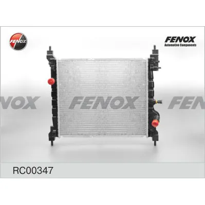 Радиатор охлаждения CHEVROLET SPARK 1.0 10- MT 450X388X16; ПАЯНЫЙ FENOX RC00347