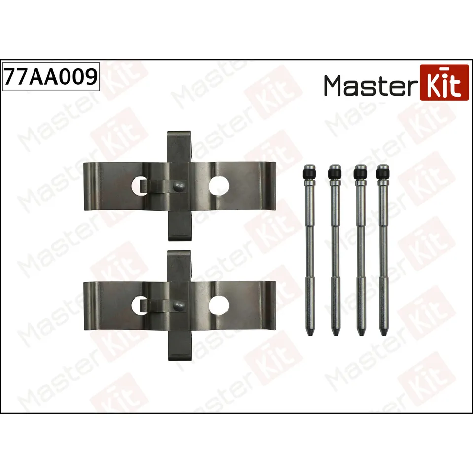 Комплект установочный тормозных колодок VW Touareg (7LA, 7L6, 7L7) 02-13 MASTERKIT 77AA009