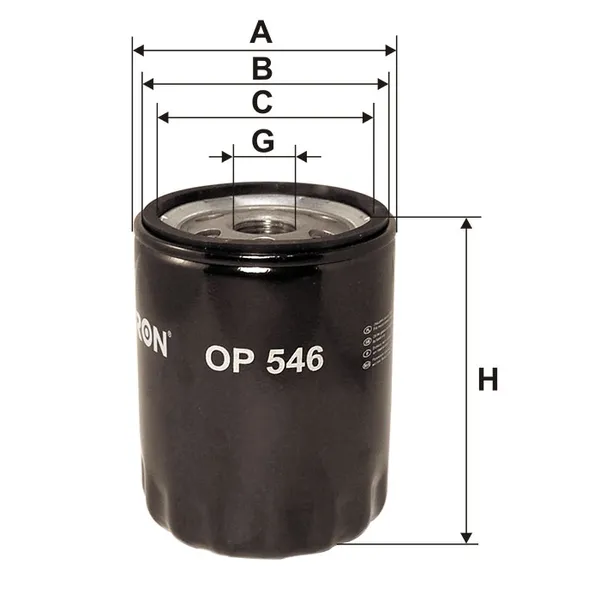 Фильтр масляный FILTRON OP546