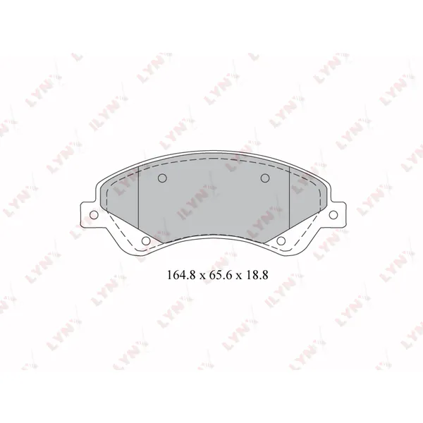 Колодки передние LYNXauto BD-3034