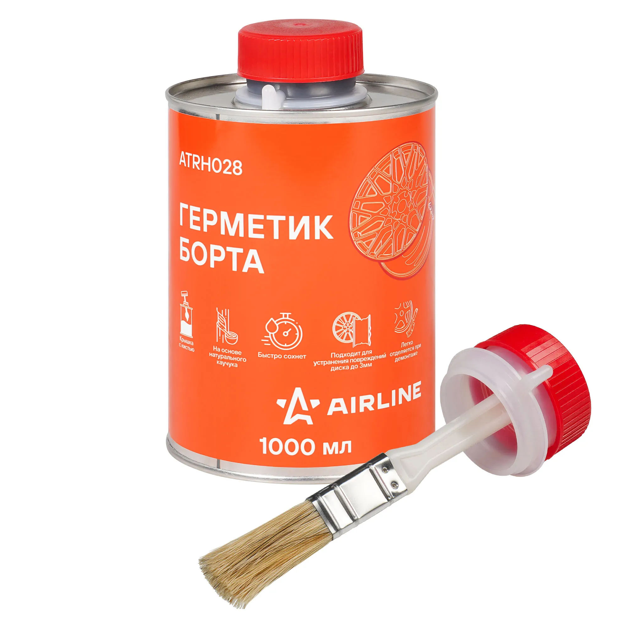 Герметик борта, банка с кистью, 1л AIRLINE ATRH028