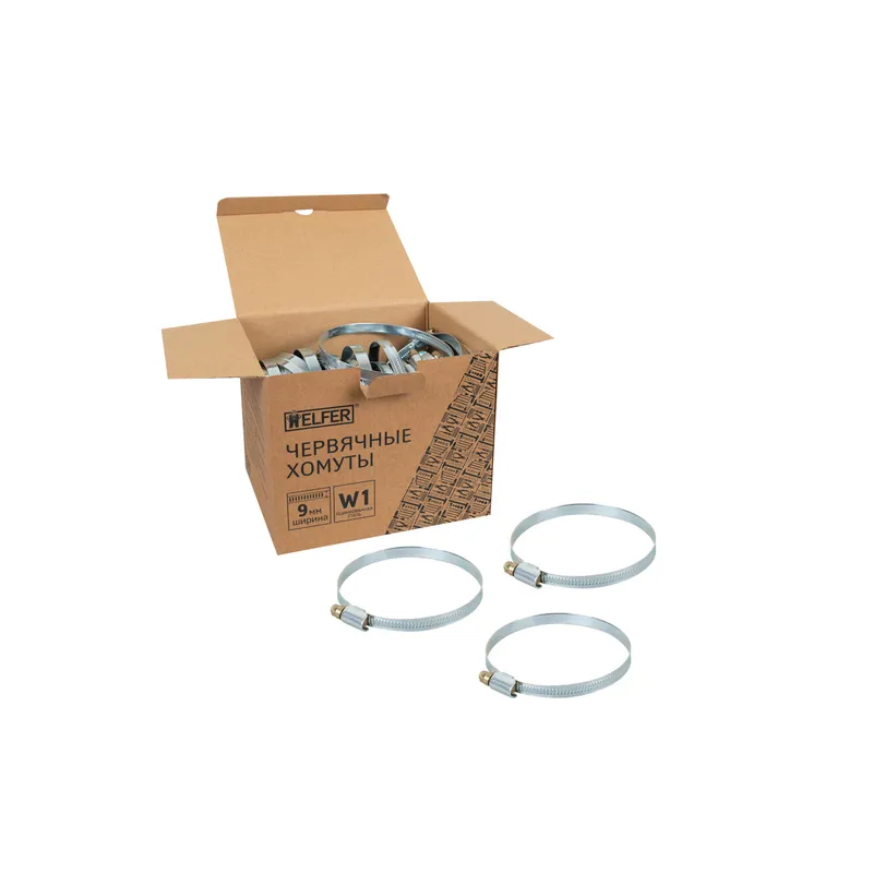 Хомут W1 (80-100 мм, оцинкованная сталь) HELFER HELFER HF004047