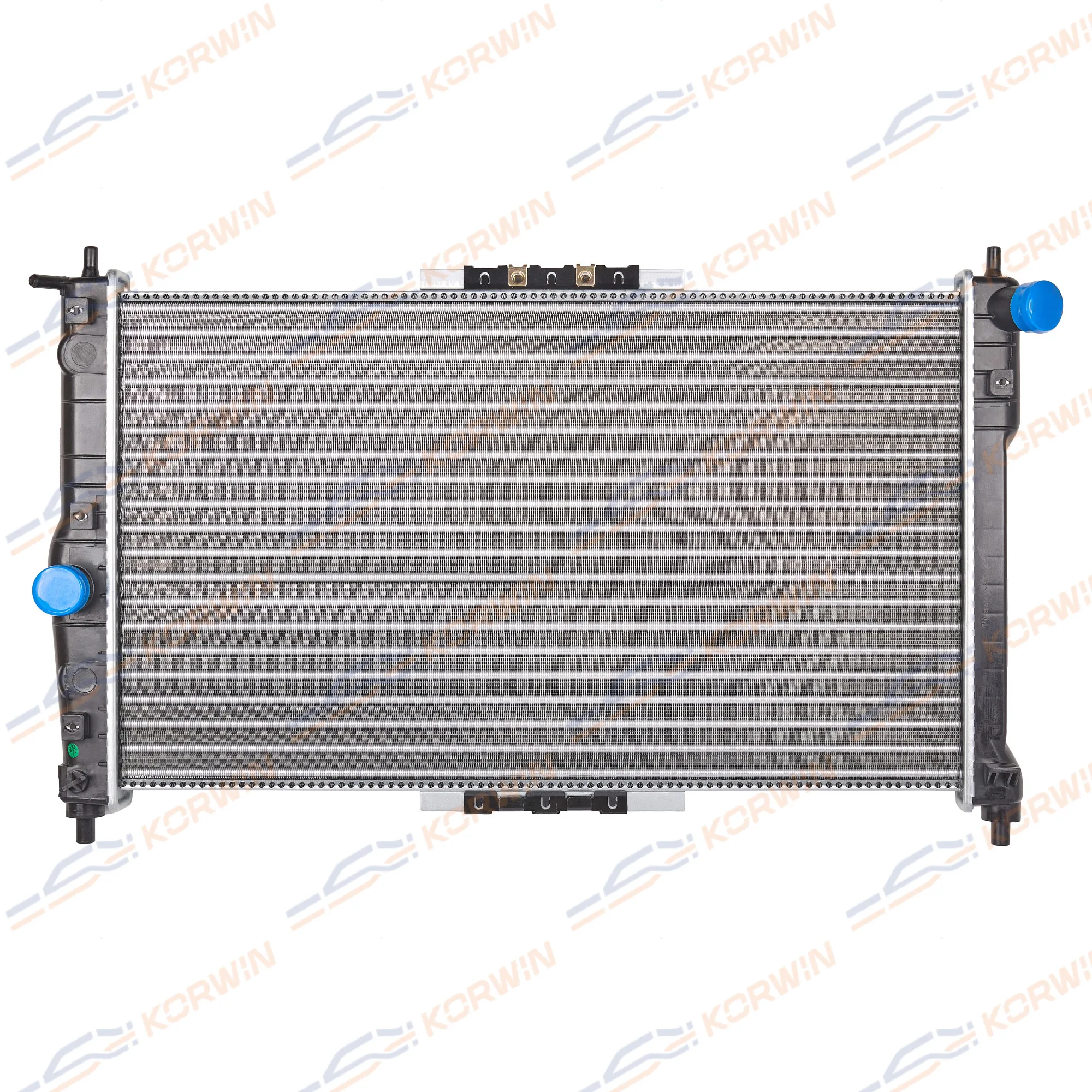 Радиатор охлаждения Chevrolet Lanos (97-17) MT +AC сборный KORWIN KWKB2035