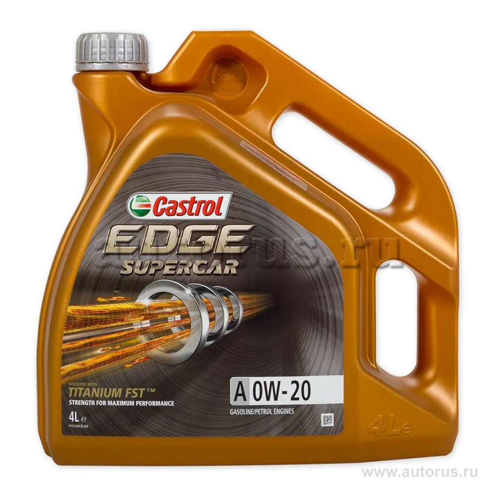 Масло моторное CASTROL EDGE Supercar A 0W-20 синтетическое 4 л 15AC99