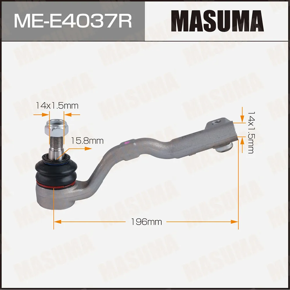 Наконечник рулевой тяги MASUMA ME-E4037R