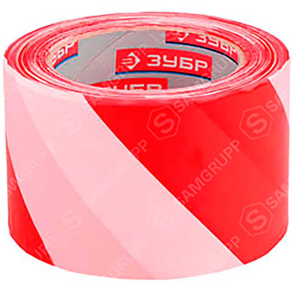 Лента сигнальная 50 мм./200 м. красно-белая SAMTOOLS SR-069050200