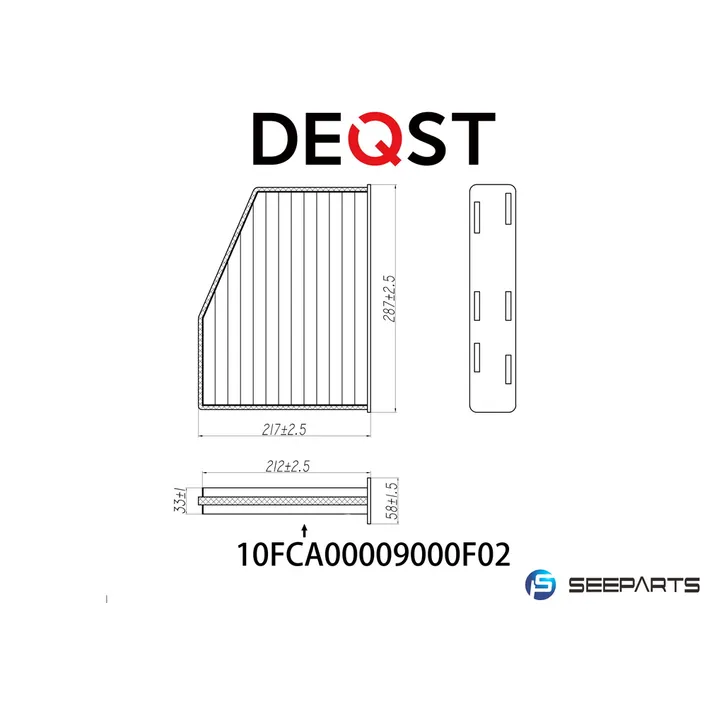 Салонный фильтр. AUDI A3 (8P1) 05.03-08.12,AUDI Q3 (8U) 06.11-,SEAT DEQST 10FCA00009000