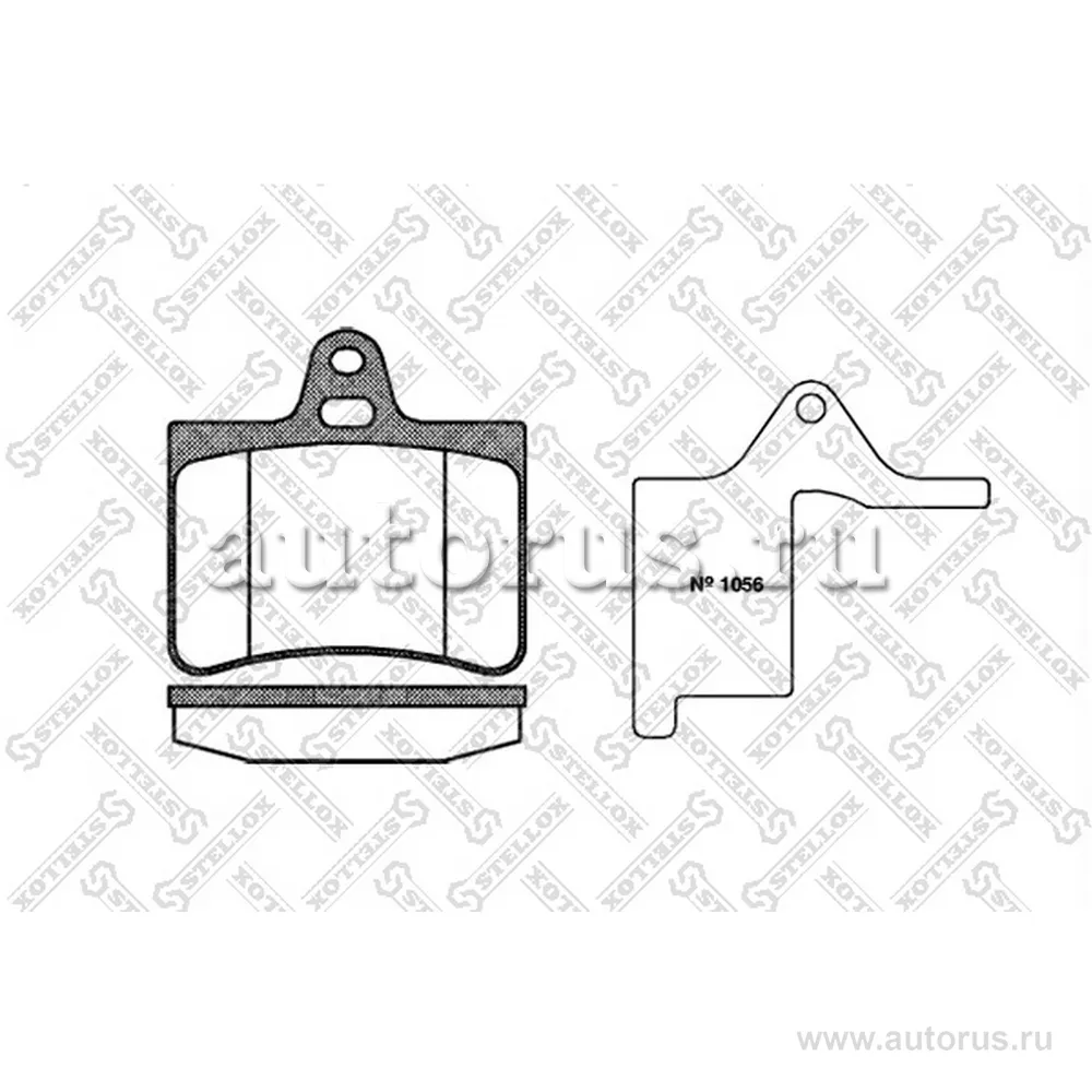 Колодки дисковые з. Citroen C5 all 00> STELLOX 841 000-SX