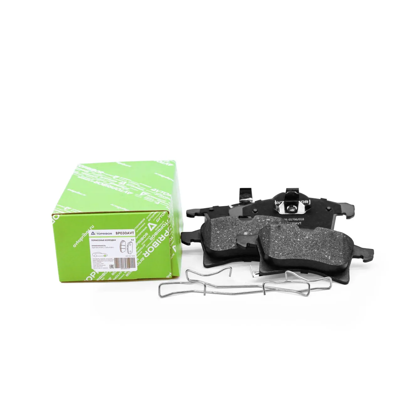 Колодки тормозные передние без датчика Opel Astra H (04-) / Zafira B (05-) AVTOPRIBOR BP030AVT