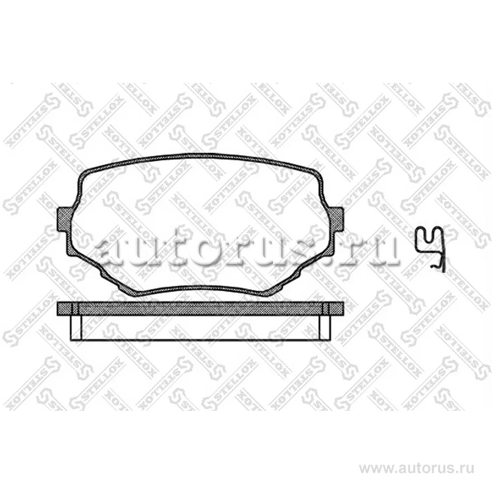 Колодки дисковые п. Suzuki Grand Vitara STELLOX 605002L_SX