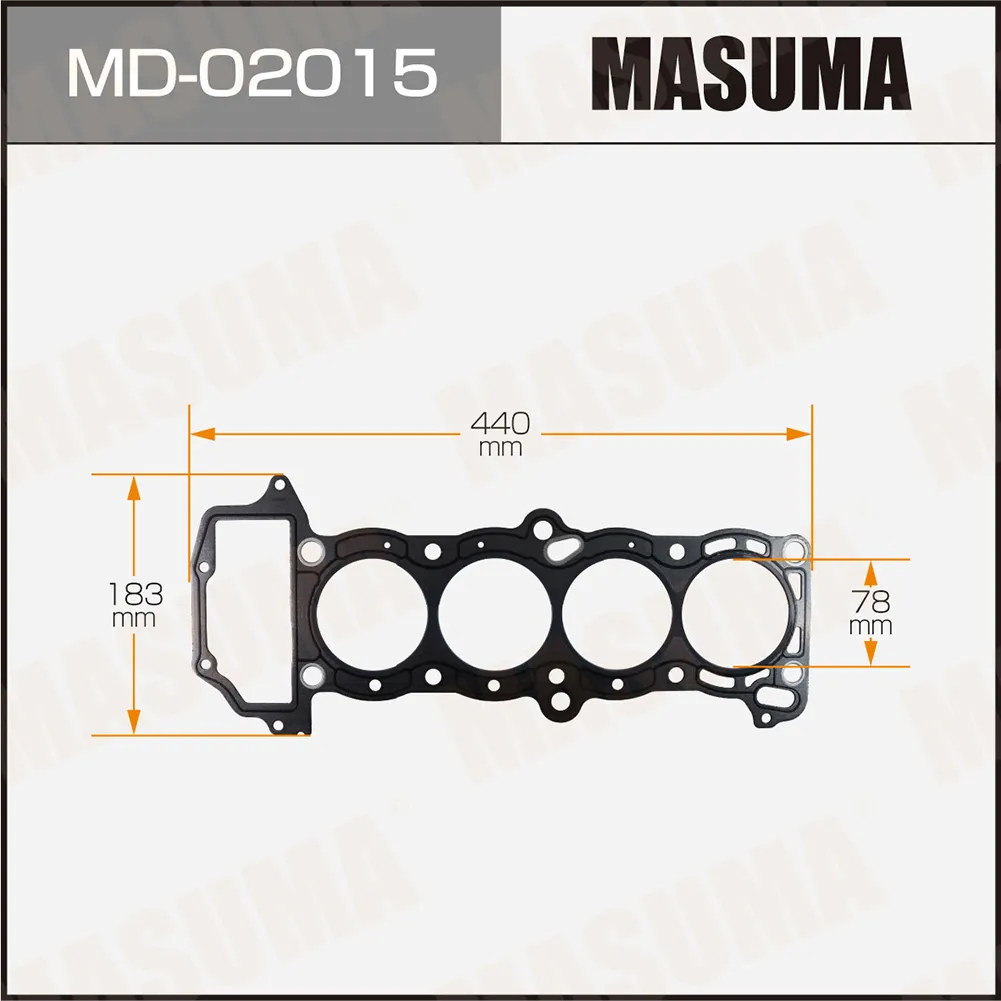 Прокладка ГБЦ NISSAN ALMERA MASUMA MD-02015