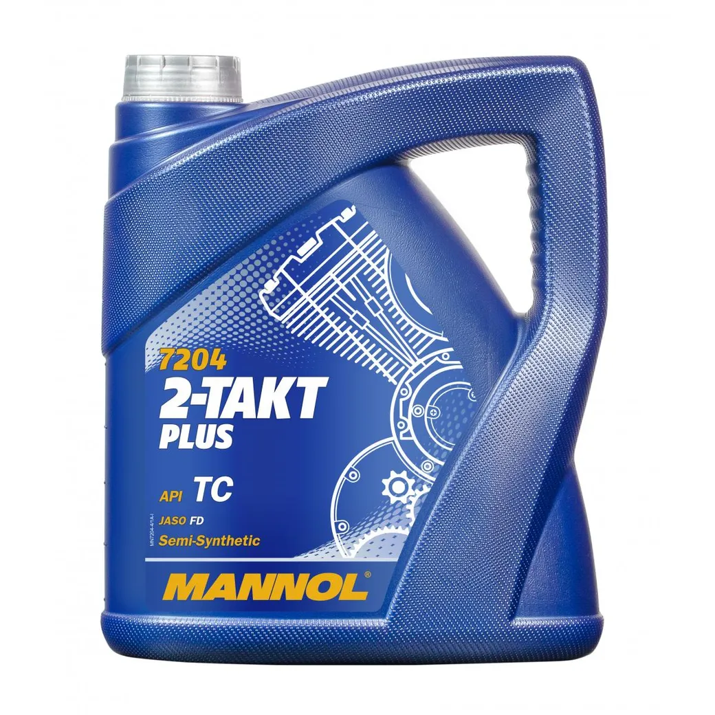 Масло моторное 2T Mannol 2-Takt Plus полусинтетическое 4 л 1426
