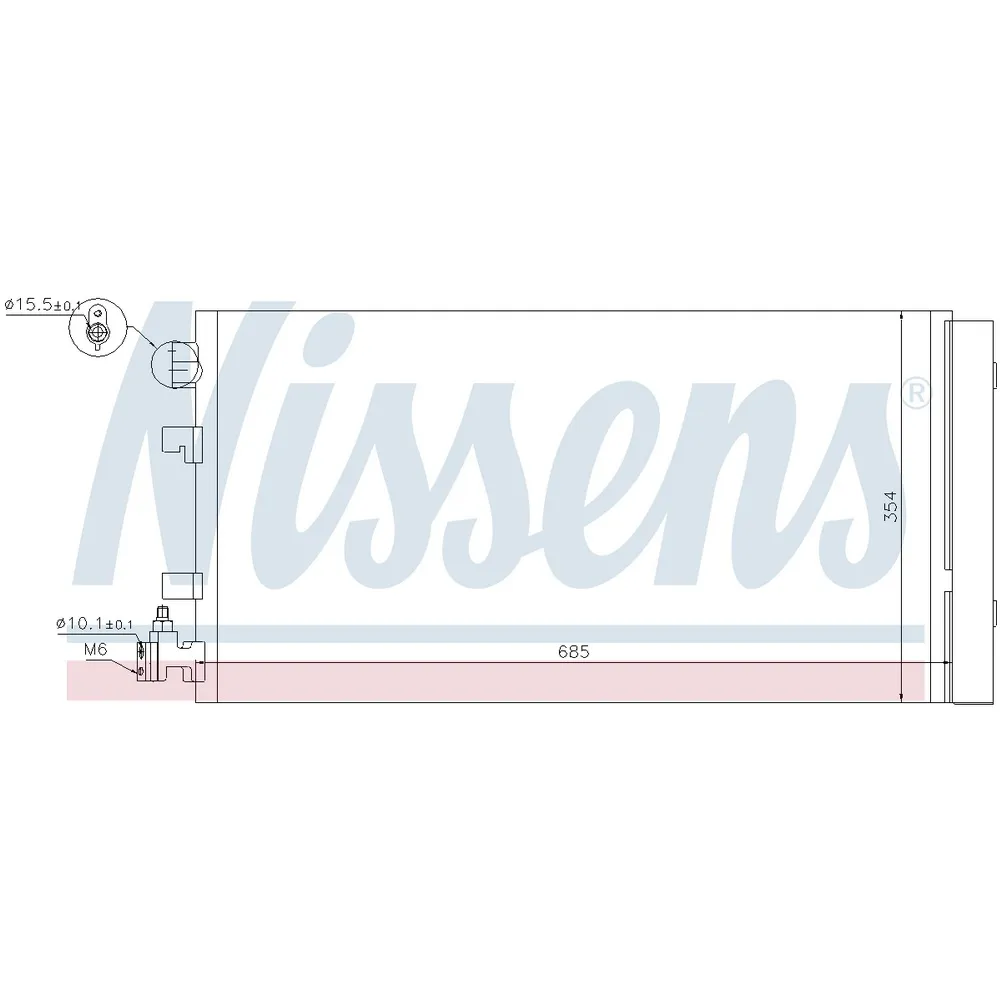радиатор конд. NISSENS 940195